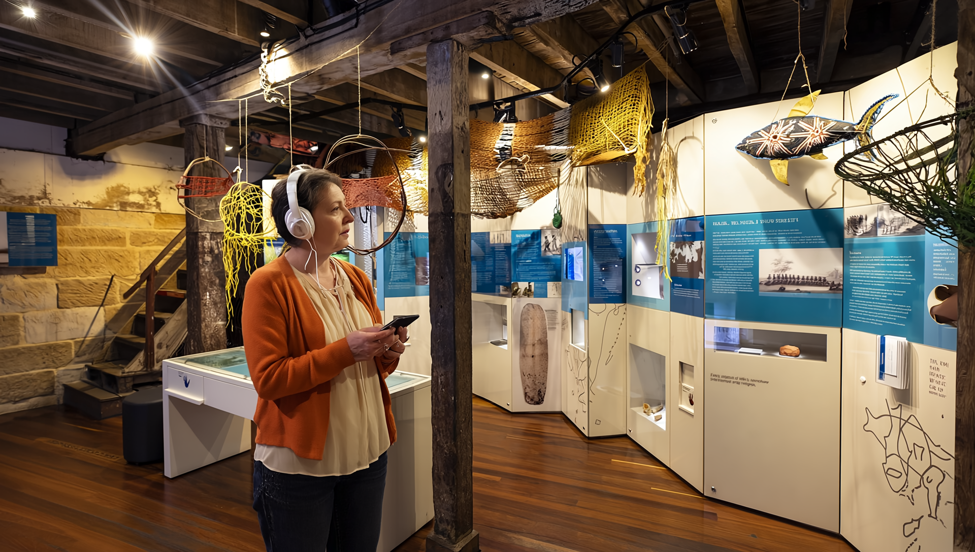 Audio tours at the rocks discovery museum