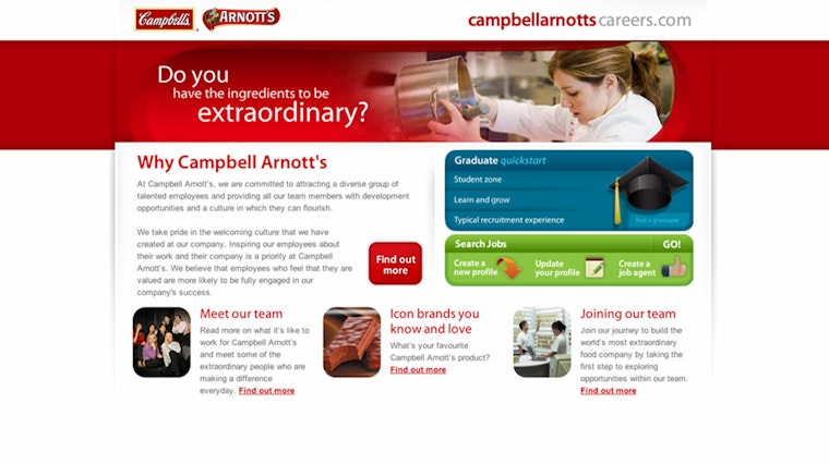Arnotts careers website