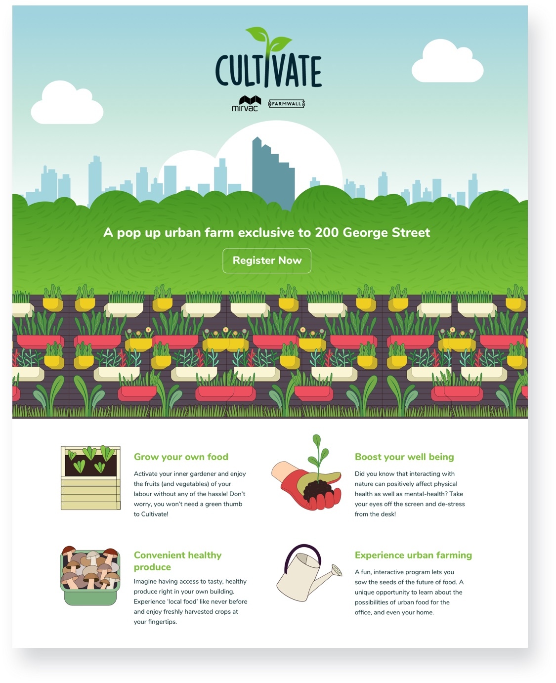 Cultivate spread new