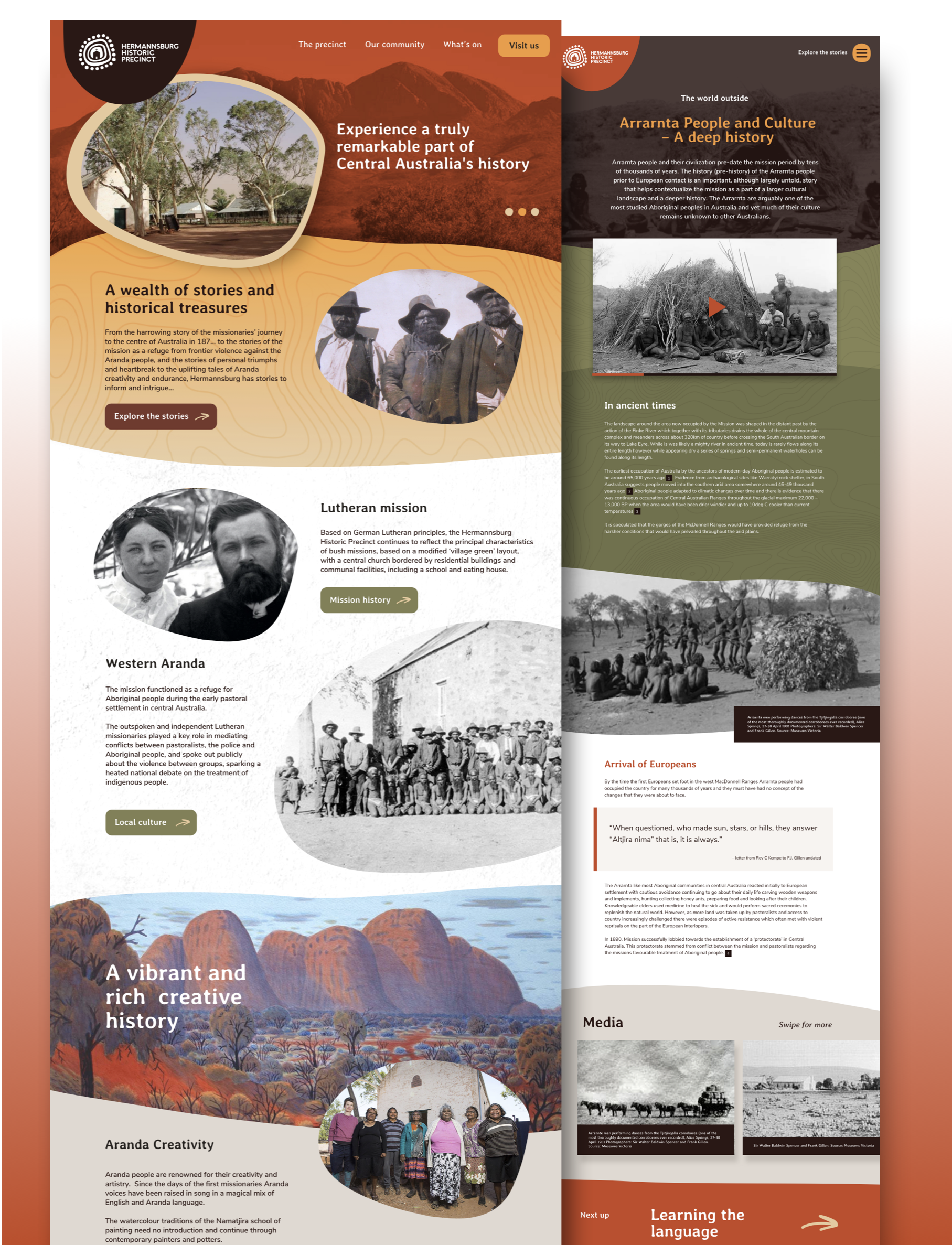 Hermannsburg website spread 01